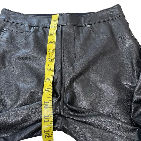 SPANX Black Faux Leather leather like Pants Women’s Size Petite S - Picture 7 of 14